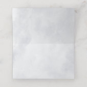 Zilver grijs ivoor - winterhuwelijk plaatskaartje (Binnenkant ongevouwen)