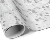 Zilver grijs Koeienhuid Afdruk verpakkingspapier Cadeaupapier (Rol Hoek)