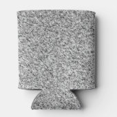 Zilver grijs lichtglitter sparkles Monogram Blikjeskoeler (Achterkant)