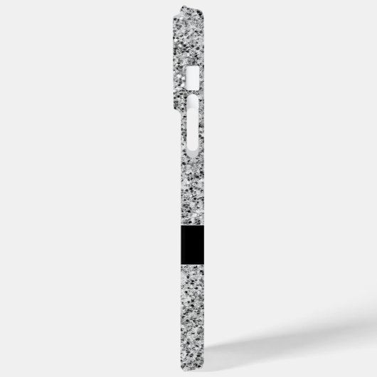 Zilver grijs lichtglitter sparkles Monogram Case-Mate iPhone Case (Achterkant / Links)