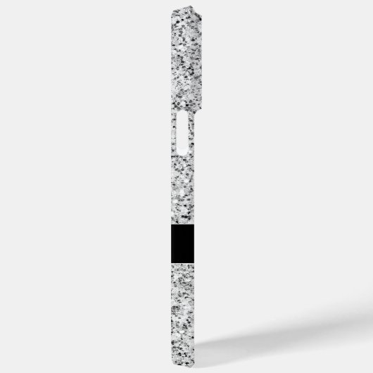 Zilver grijs lichtglitter sparkles Monogram Case-Mate iPhone Case (Achterkant / Rechts)