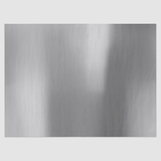 Zilver Grijs Staal Glas Metallic Foxier Tissuepapier (Voorkant)