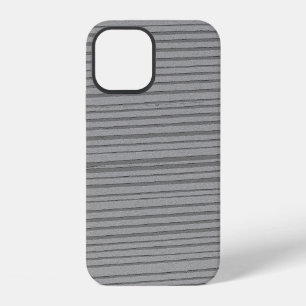 Zilver Grijs Uniek Modern Streeppatroon iPhone 12 Hoesje