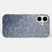 Zilver-grijze glinsterstijl Case-Mate iPhone case (Achterkant (horizontaal))