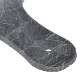 Zilver Grijze Kanker Zodiab Teken in Verdrukte Sti Snijplank (Hoek)