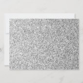 Zilver grijze sparkles Sweet 16 elegant script Kaart (Achterkant)