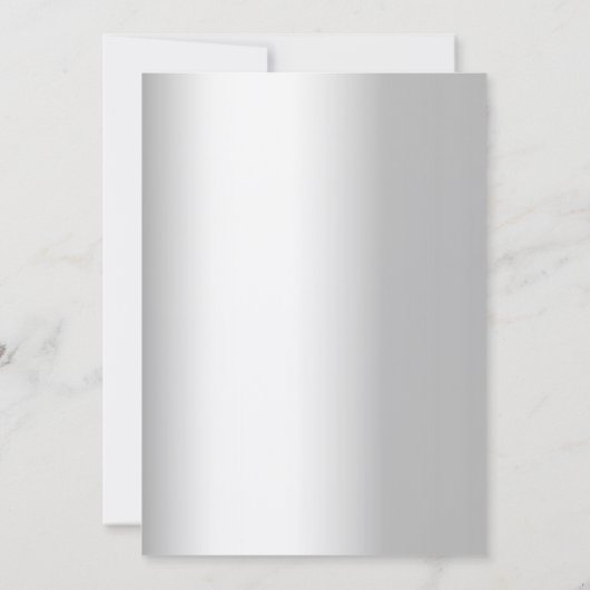 Zilver groen bruiloft kaart (Achterkant)