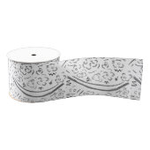 Zilver Grosgrain Lint (Spoel)