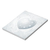 Zilver hart, blocnote (Linkerzijde)