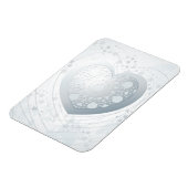 Zilver hart, Premium Magnet Magneet (Linkerzijde)
