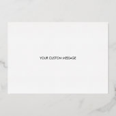 Zilver hart zal je mijn Bridesmaid zijn Folie Uitnodiging (Achterkant)