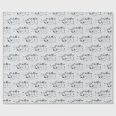 Zilver - Hartelijk dank voor het ompakken van papi Cadeaupapier (Vlak)