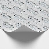 Zilver - Hartelijk dank voor het ompakken van papi Cadeaupapier (Hoek)