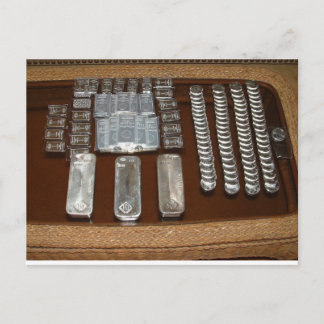 Zilver het andere witte metaal briefkaart