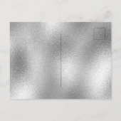 Zilver home, zoete nieuwe thuisbeweging aankondigingskaart (Achterkant)