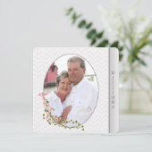 Zilver in reliëf gemaakt foto lijst voovernieuwing kaart (Staand voorkant)