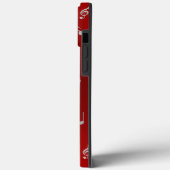 zilver in rode muzieknoten otter box OtterBox iPho Case-Mate iPhone Case (Achterkant / Links)