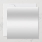 Zilver ingelijst Santa Kous Kerstmis Kaart (Achterkant)