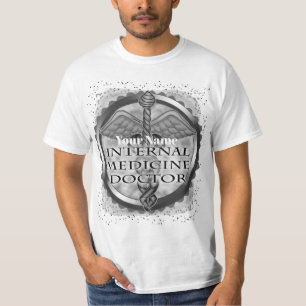 Zilver Interne geneeskunde arts T-shirt