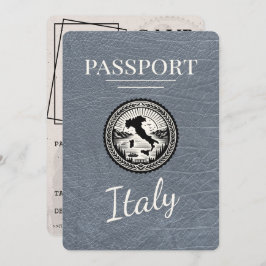 Zilver Italië Paspoort Save The Date
