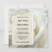 Zilver Ivory Roos Weddenschap Kaart (Voorkant)