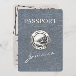 Zilver Jamaica paspoort Bewaar de datum Save The Date