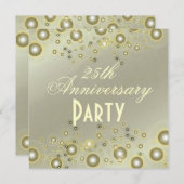 Zilver Jubileum, 25e Jubileum Uitnodigingen (Voorkant / Achterkant)