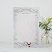 Zilver Jubileum Briefpapier (Staand voorkant)