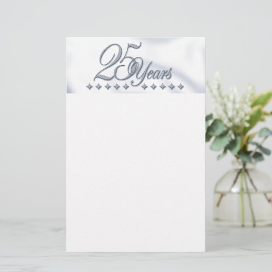 Zilver Jubileum! Briefpapier (Staand voorkant)