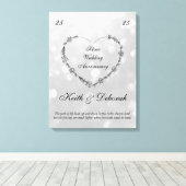 Zilver Jubileum Canvas Afdruk (Insitu (Houten vloer))