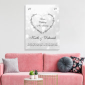 Zilver Jubileum Canvas Afdruk (Insitu (Woonkamer))