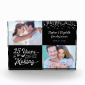 Zilver Jubileum dan en nu Foto's Confetti (Voorkant)