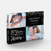 Zilver Jubileum dan en nu Foto's Confetti (Links)