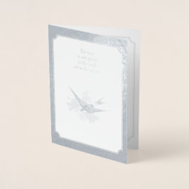 Zilver Jubileum Folie Kaart