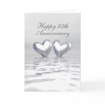 Zilver Jubileum Hearts (groot)