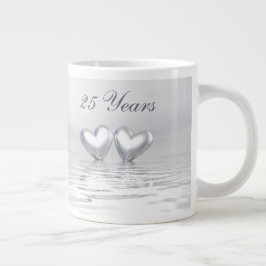 Zilver Jubileum Hearts Grote Koffiekop