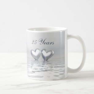 Zilver Jubileum Hearts Koffiemok