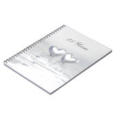 Zilver Jubileum Hearts Notitieboek (Linkerzijde)