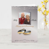 Zilver Jubileum Kaart (Gele Bloem)