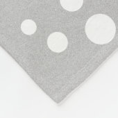 Zilver Jubileum paarse en grijs nog steeds verlief Fleece Deken (Hoek)