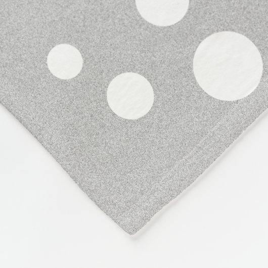 Zilver Jubileum paarse en grijs nog steeds verlief Fleece Deken (Hoek)