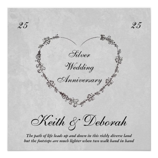 Zilver Jubileum Perfect Poster (Voorkant)