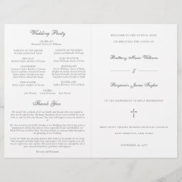 Zilver Katholiek Huwelijksmis Ceremonie Programma