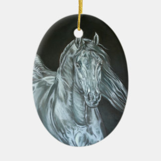 Zilver Keramisch Ornament