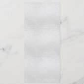 Zilver kerst diner menu (Achterkant)