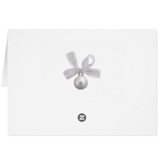 Zilver kerstfoto Weddenschap Bedankt (Achterkant Horizontaal)