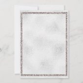 Zilver kerstkerstman en Rudolph de rendierster Kaart (Achterkant)