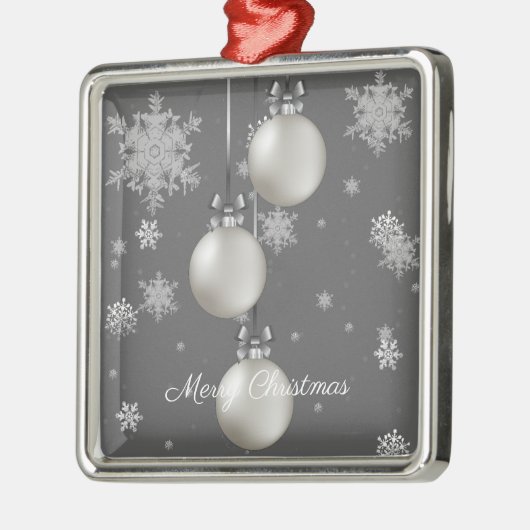 Zilver kerstversieringsfeestdag Ornament (Links)