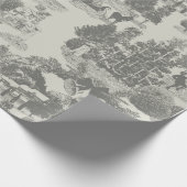 Zilver Kerstwinter Wonderland Cadeaupapier (Hoek)