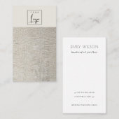 Zilver Ketting Logo lak Visitekaartje (Voorkant / Achterkant)